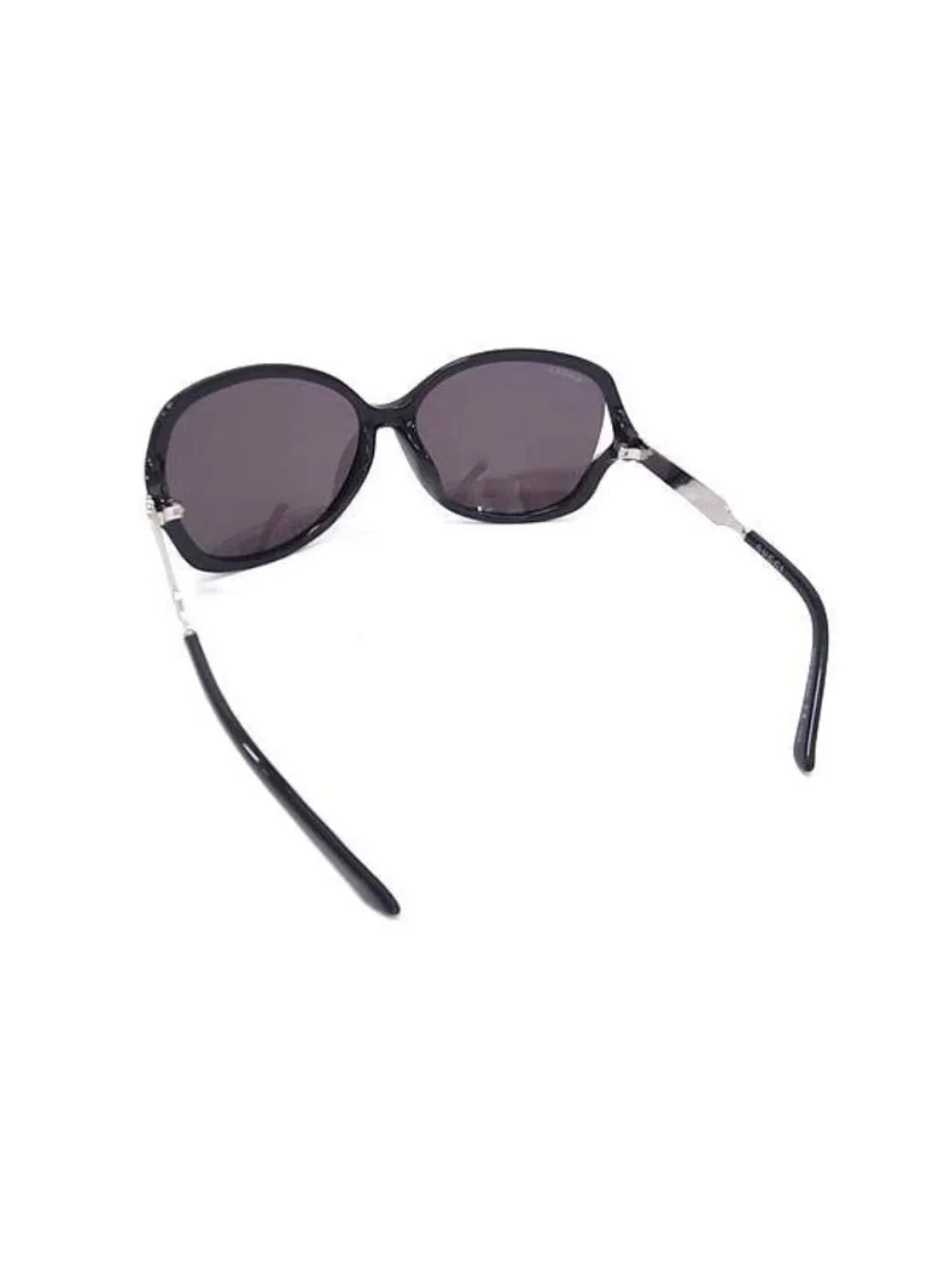 Gucci Sunglasses Interlocking Black Acetate Metal Asian Fit Eyewear